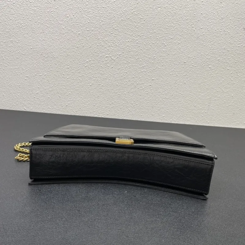 Balenciaga Black Leather Satchel Bag 8915 31cm - Image 6