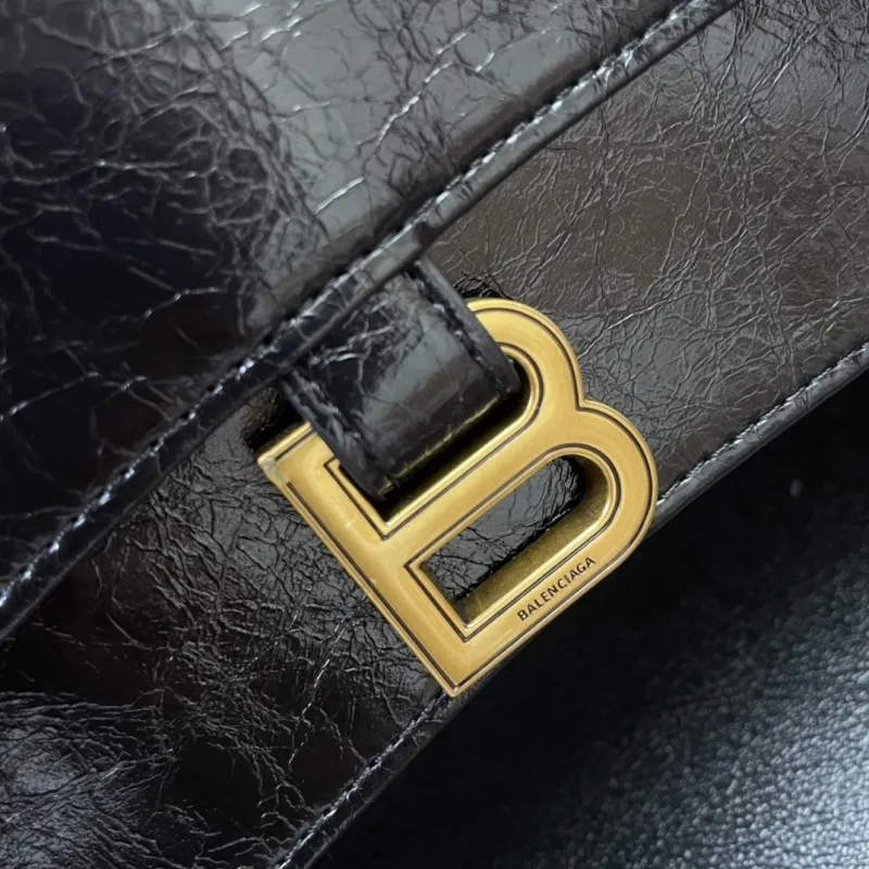 Balenciaga Black Leather Satchel Bag 8915 40cm - Image 4