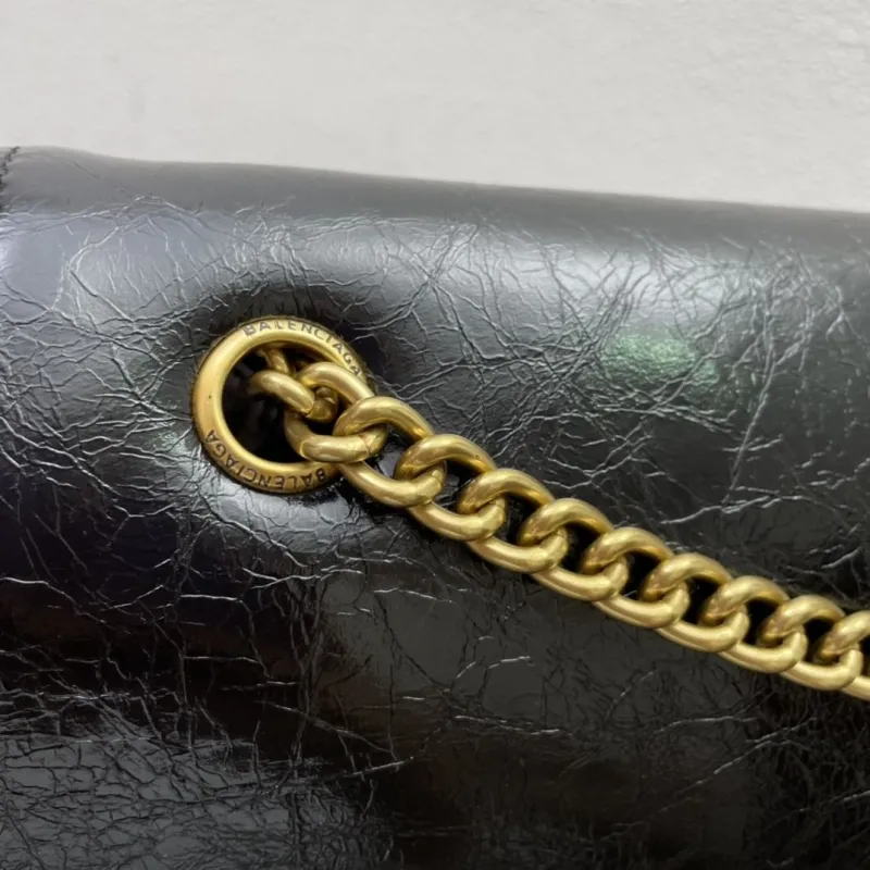 Balenciaga Black Leather Satchel Bag 8915 40cm - Image 5