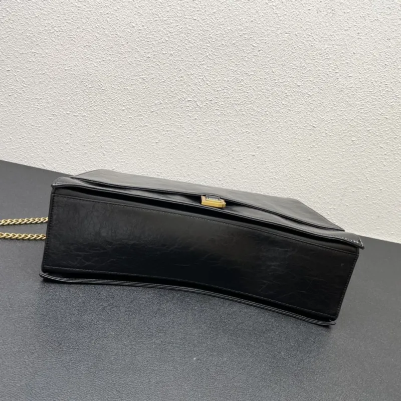 Balenciaga Black Leather Satchel Bag 8915 40cm - Image 6