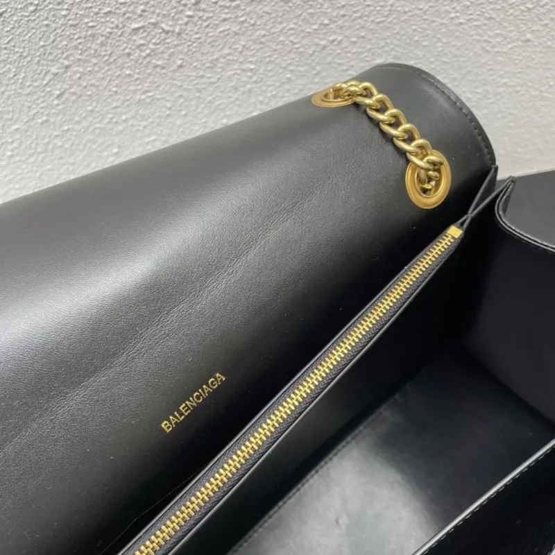 Balenciaga Black Leather Satchel Bag 8915 40cm - Image 8