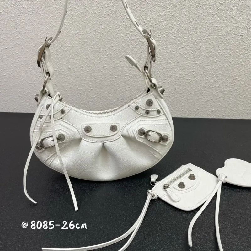 Balenciaga White Mini Satchel Bag 8085 - Image 3
