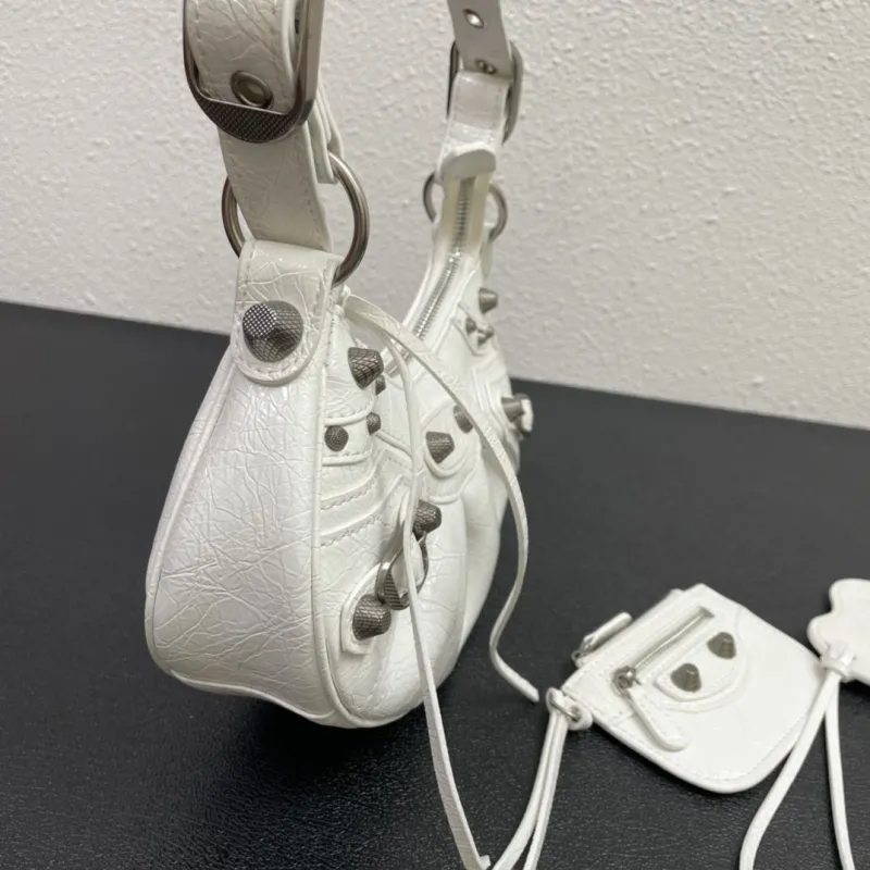 Balenciaga White Mini Satchel Bag 8085 - Image 4