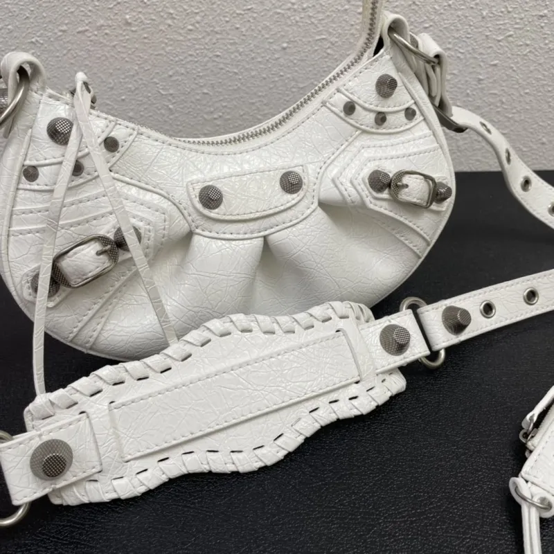 Balenciaga White Mini Satchel Bag 8085 - Image 5