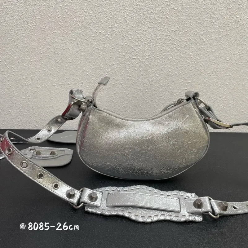 Alternative view of Balenciaga Silver Crossbody Bag 8085