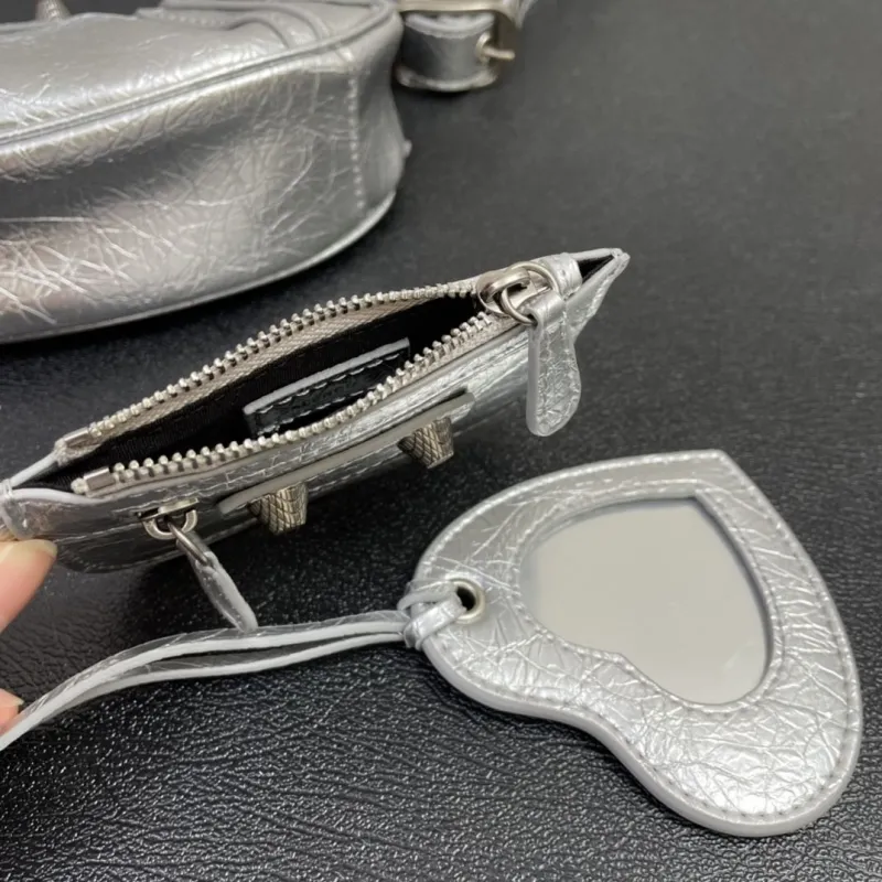 Balenciaga Silver Crossbody Bag 8085 - Image 6