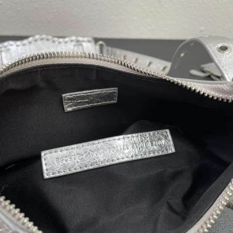 Balenciaga Silver Crossbody Bag 8085 - Image 9
