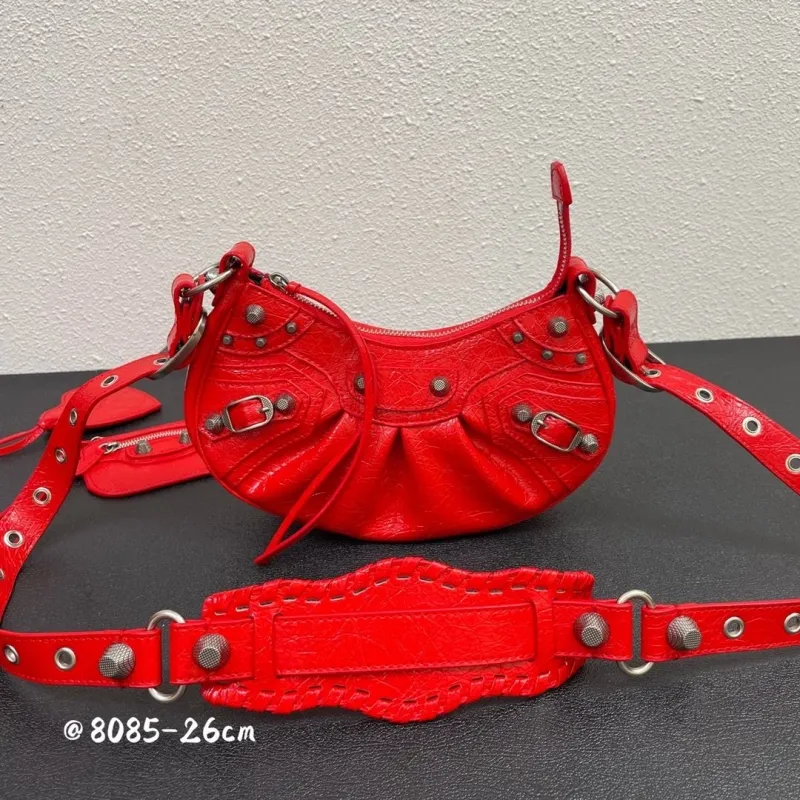 Balenciaga Red Satchel Bag 51