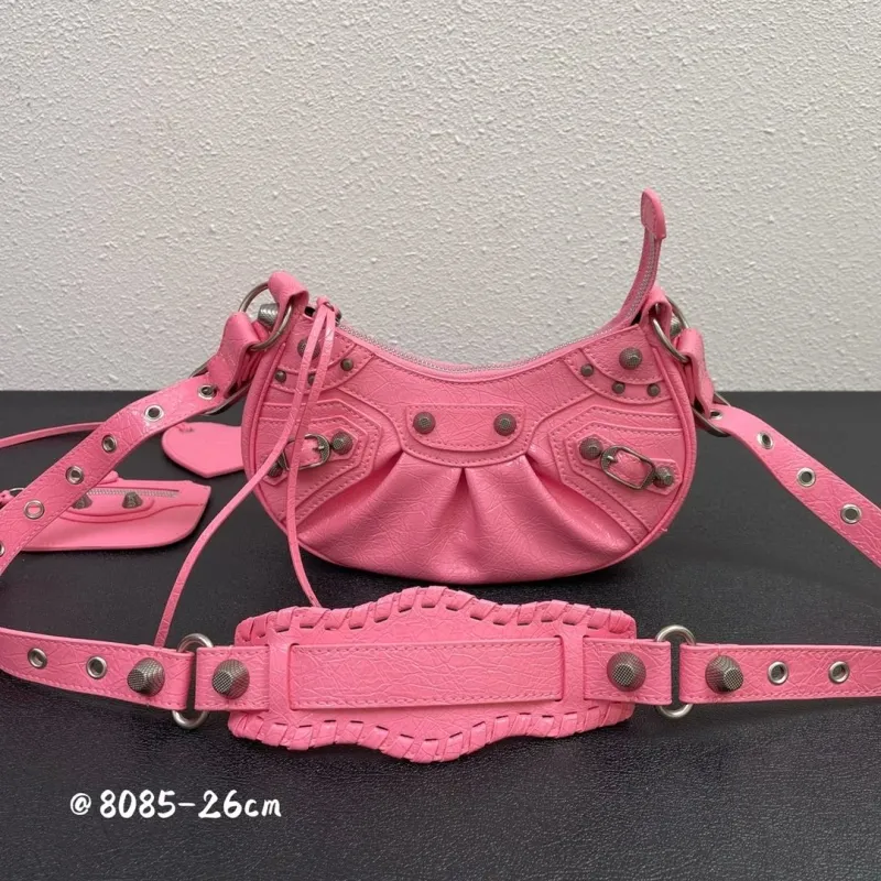 Balenciaga Pink Mini Shoulder Satchel Bag