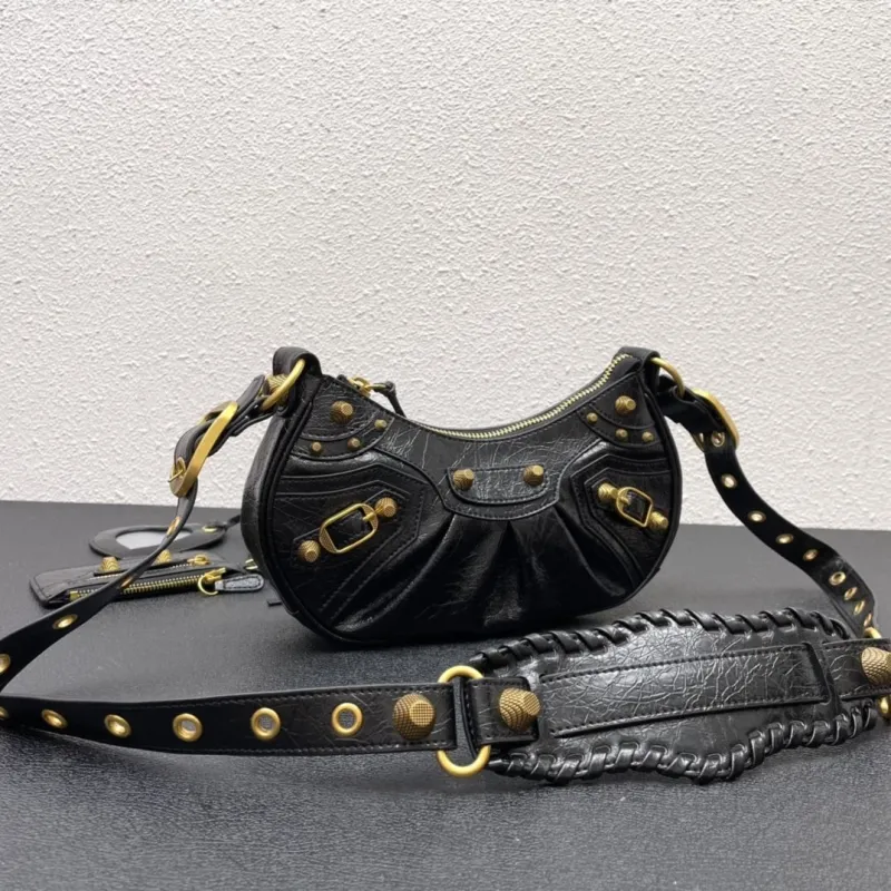Alternative view of Balenciaga Black Leather Satchel Shoulder Bag