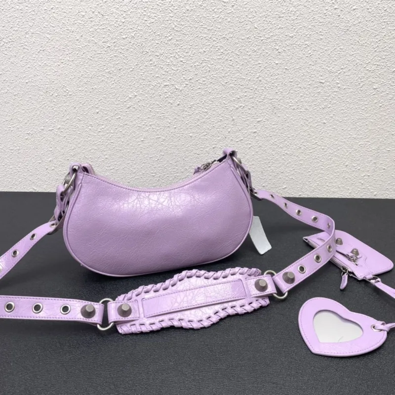 Alternative view of Balenciaga Lavender Satchel Bag with Mirror