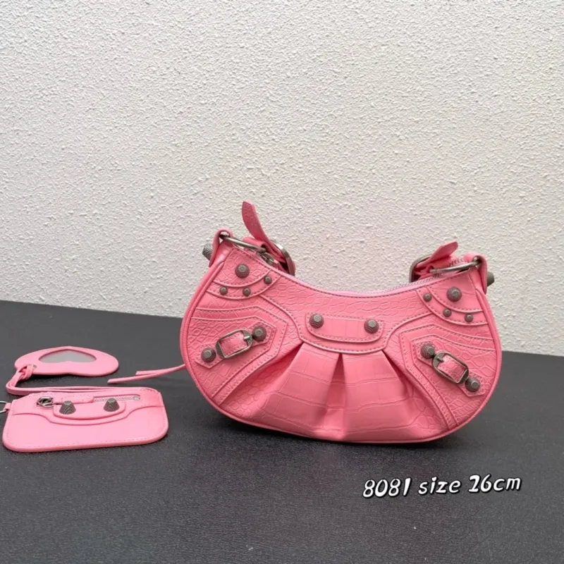 Balenciaga Pink Satchel Bag 8081 Size 26cm