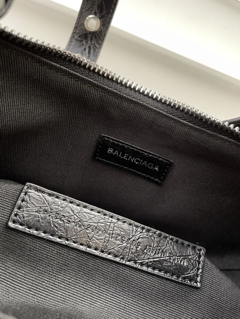 Balenciaga Black Rhinestone Shoulder Bag 8081 26cm - Image 9