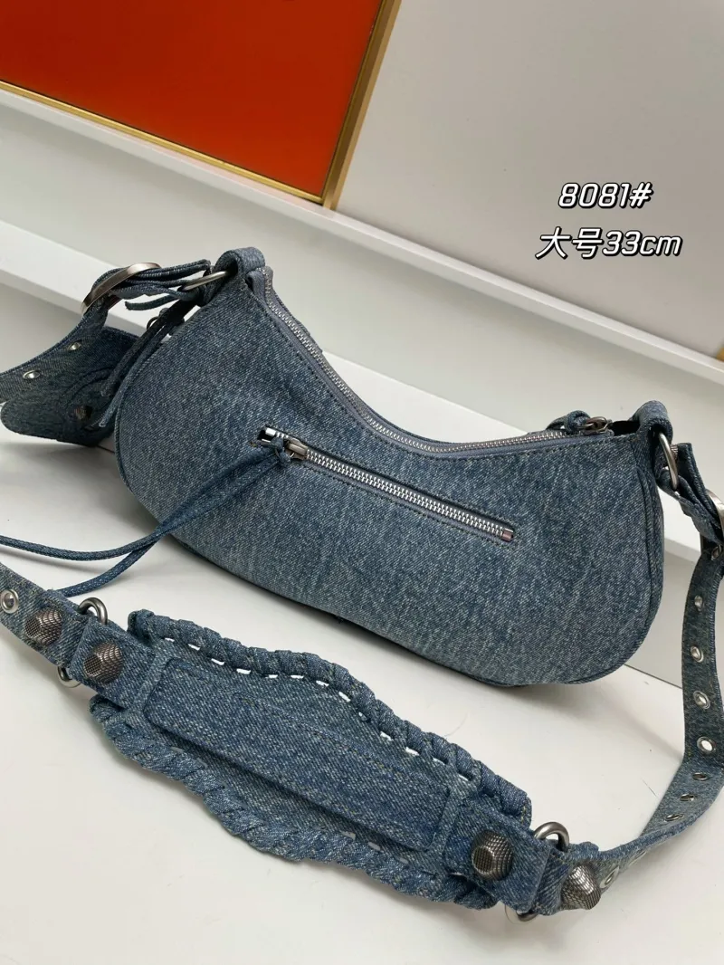Alternative view of Balenciaga Denim Shoulder Bag Large 33cm 8081