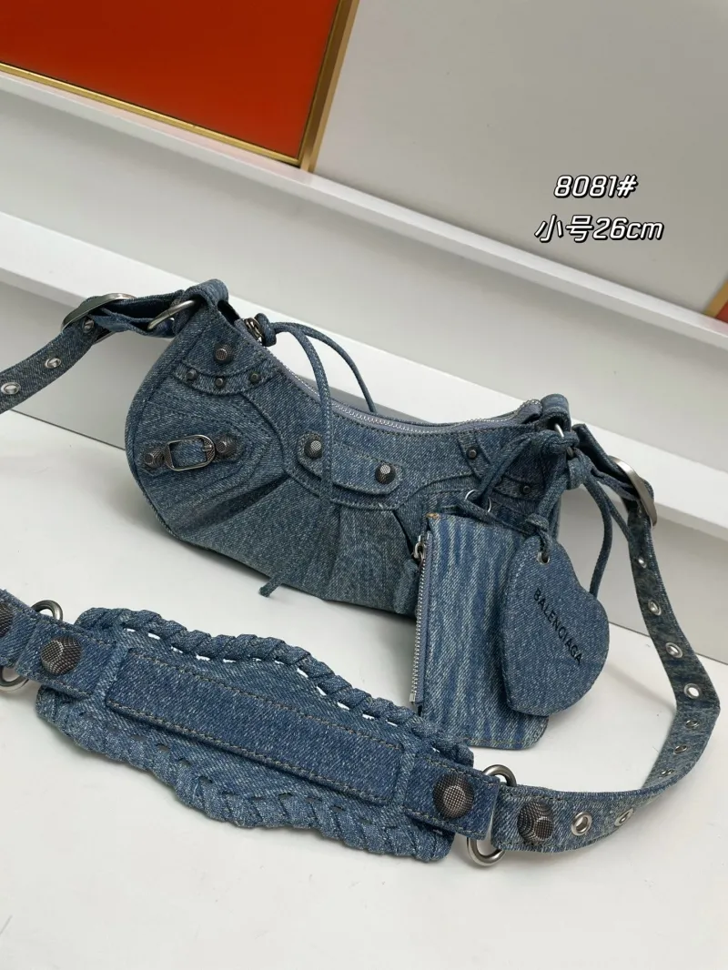 Balenciaga Denim Small Shoulder Bag 8081