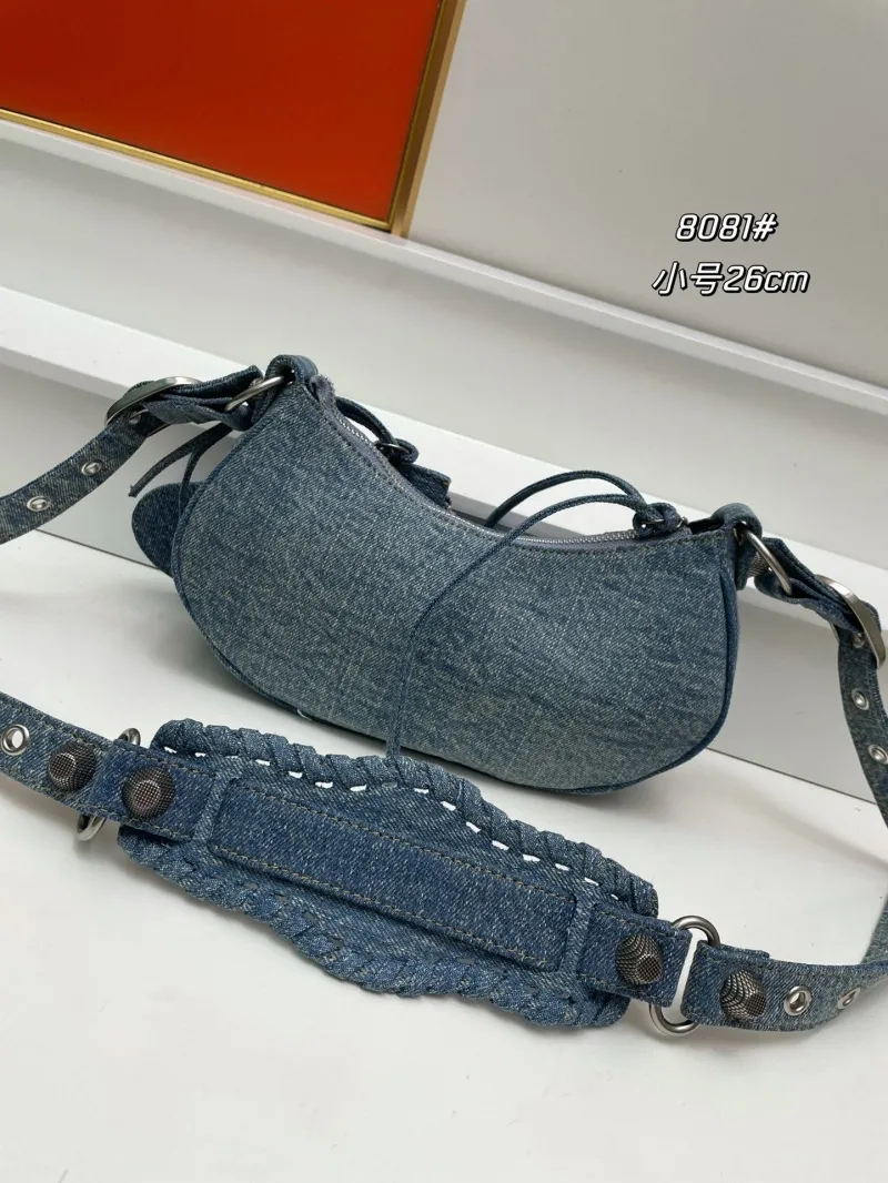 Alternative view of Balenciaga Denim Small Shoulder Bag 8081