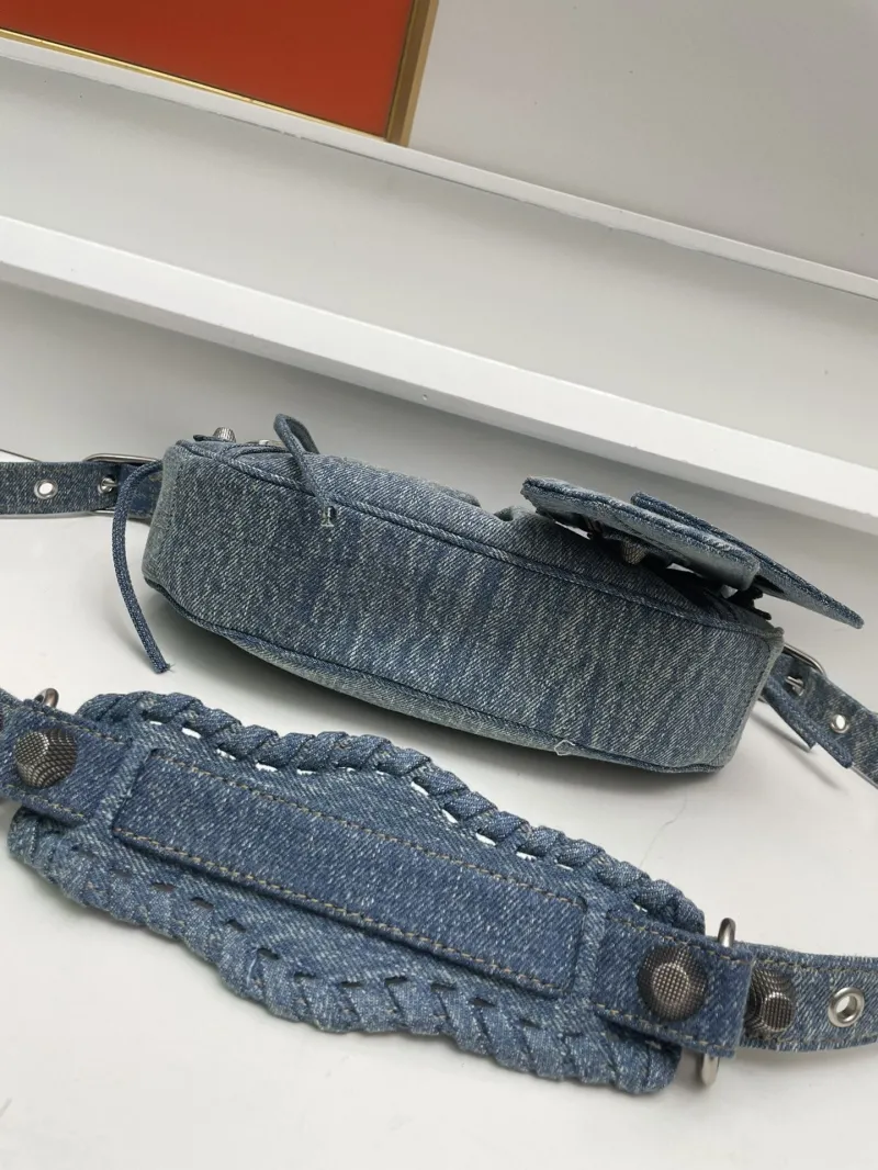 Balenciaga Denim Small Shoulder Bag 8081 - Image 6