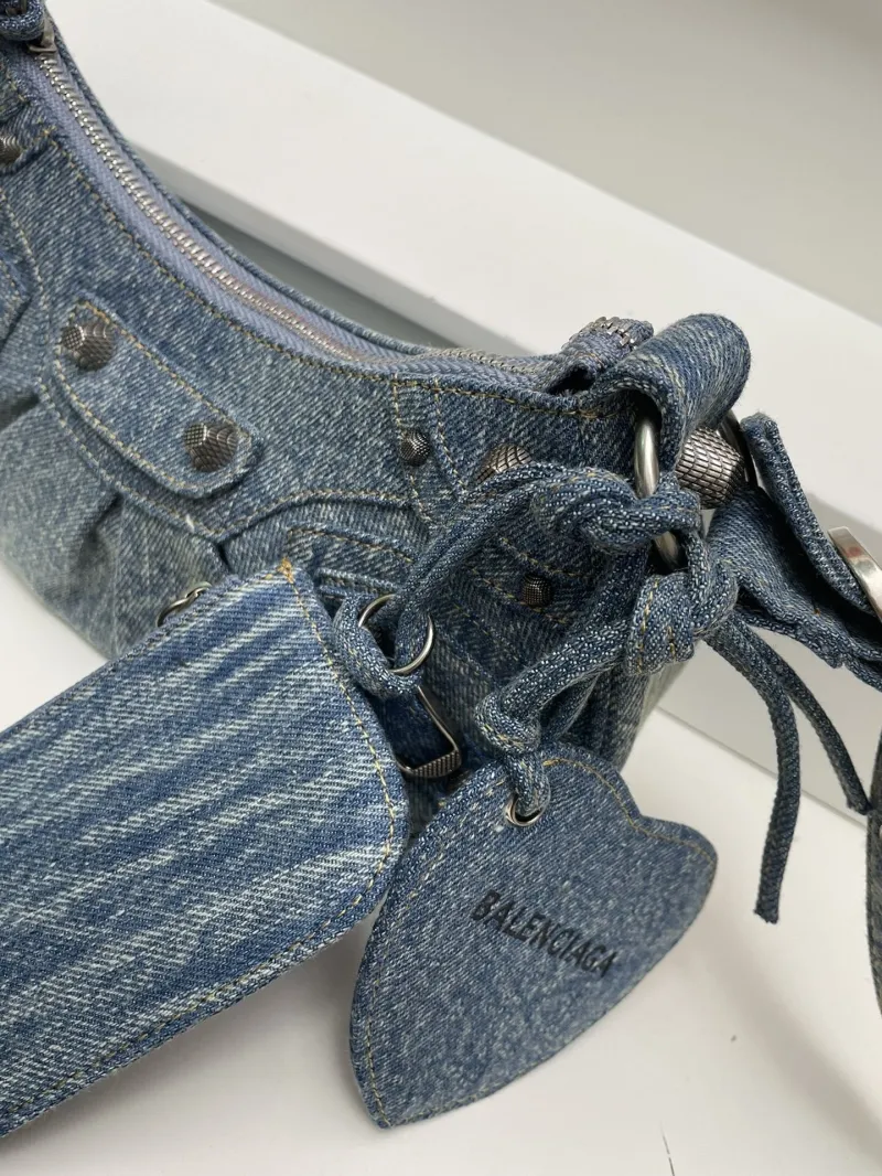 Balenciaga Denim Small Shoulder Bag 8081 - Image 7