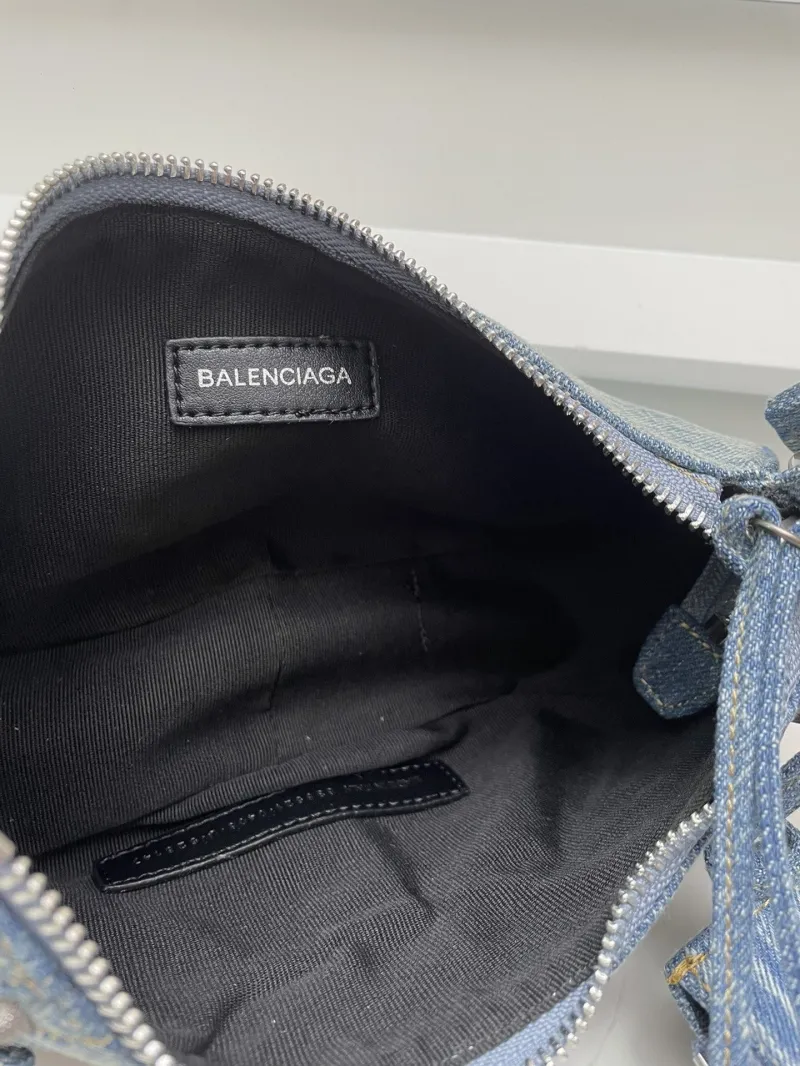 Balenciaga Denim Small Shoulder Bag 8081 - Image 8