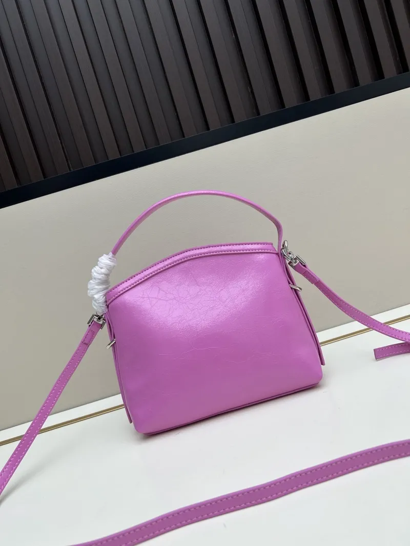 Givenchy Pink Leather Satchel Crossbody Bag 19x16.5x4cm - Image 3