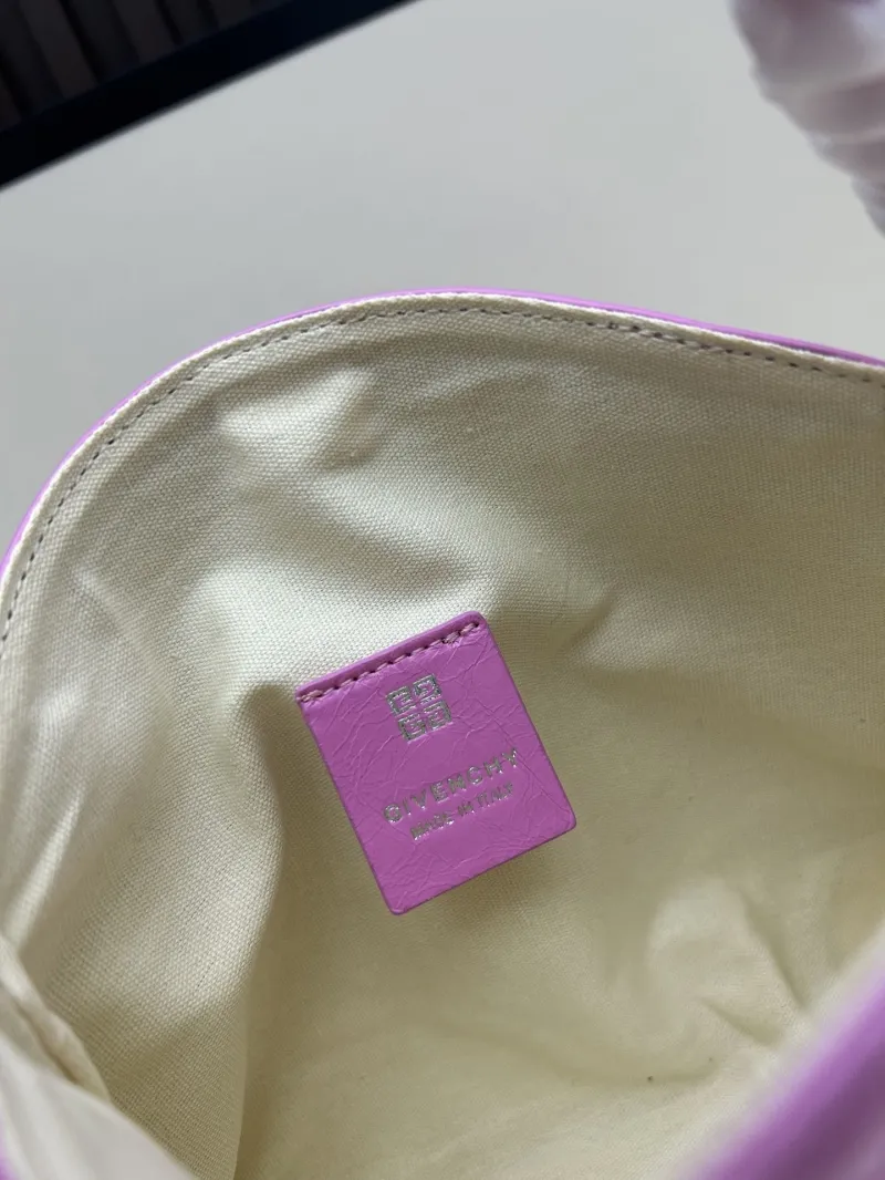 Givenchy Pink Leather Satchel Crossbody Bag 19x16.5x4cm - Image 8