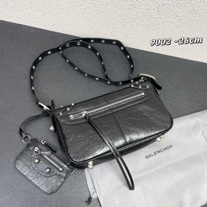 Balenciaga Black Satchel Bag 9002 Size 26cm - Image 3