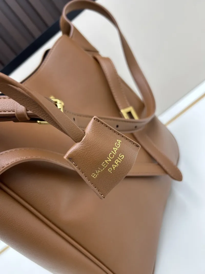Balenciaga Brown Leather Satchel Bag 6074 - Image 6