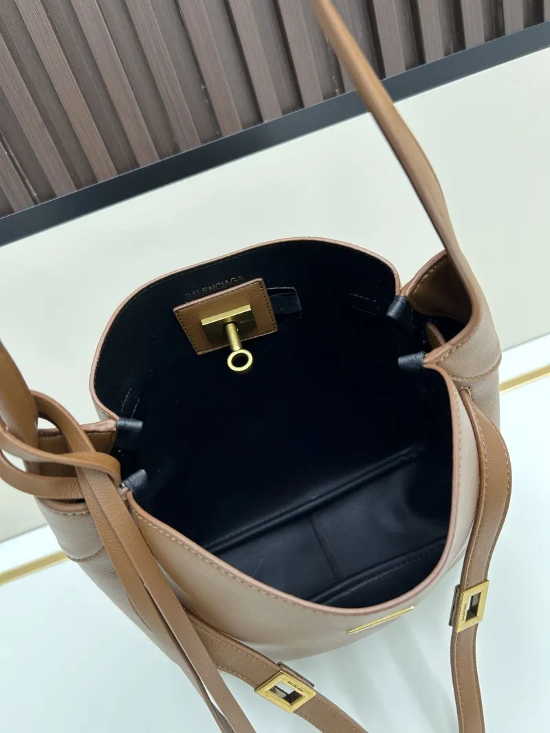 Balenciaga Brown Leather Satchel Bag 6074 - Image 7