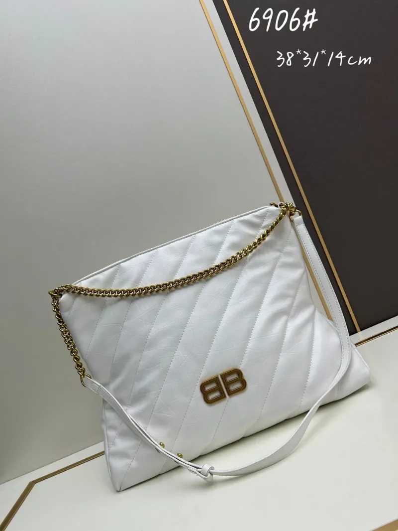 Balenciaga White Chain Satchel Bag 6906