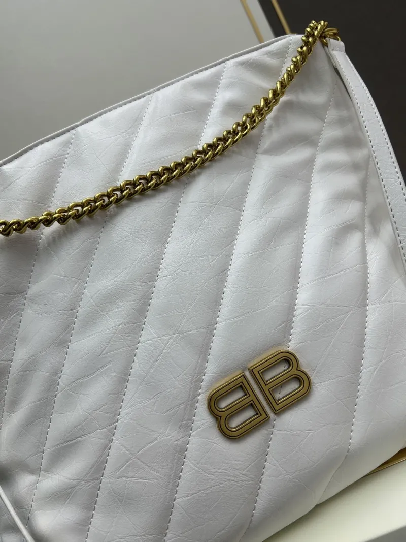 Balenciaga White Chain Satchel Bag 6906 - Image 4