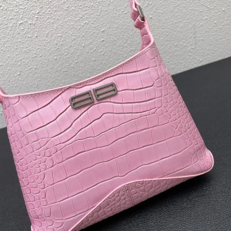Balenciaga Pink Crocodile Satchel Bag 8087 23cm - Image 5