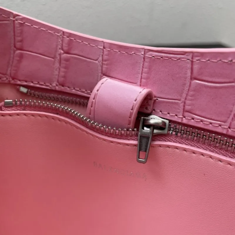 Balenciaga Pink Crocodile Satchel Bag 8087 23cm - Image 9