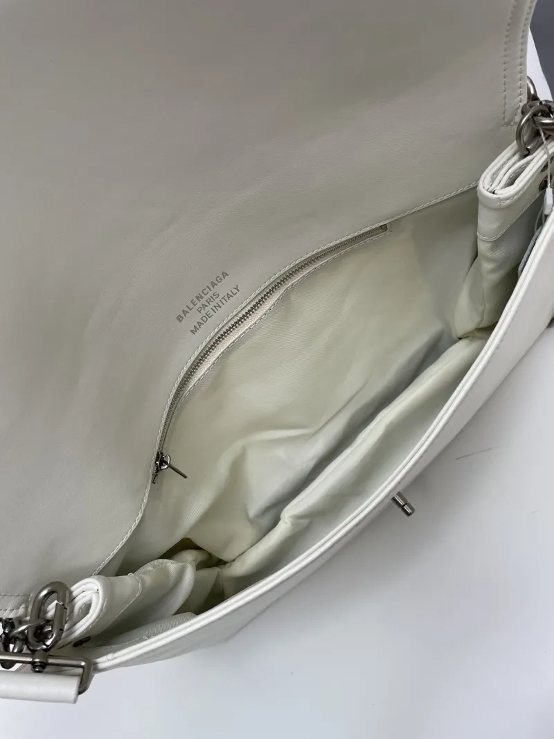 Balenciaga White Large Satchel Bag 9015 - Image 9