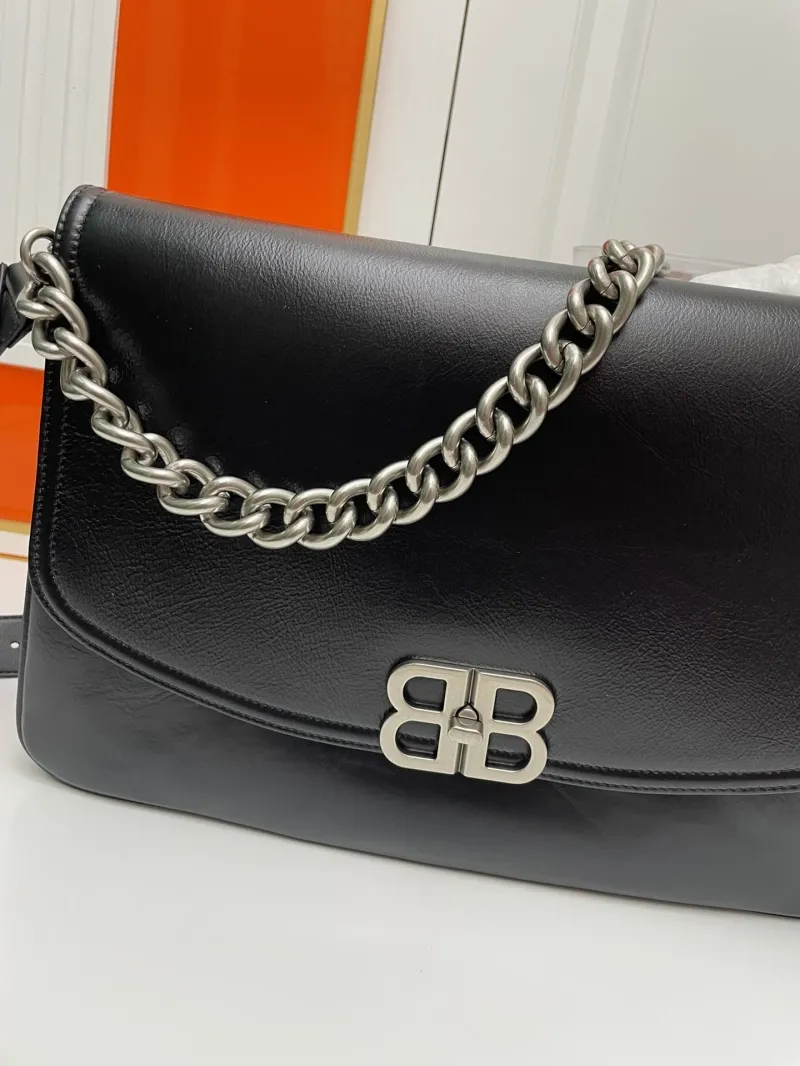 Balenciaga Black Large Satchel Bag 9015 - Image 4
