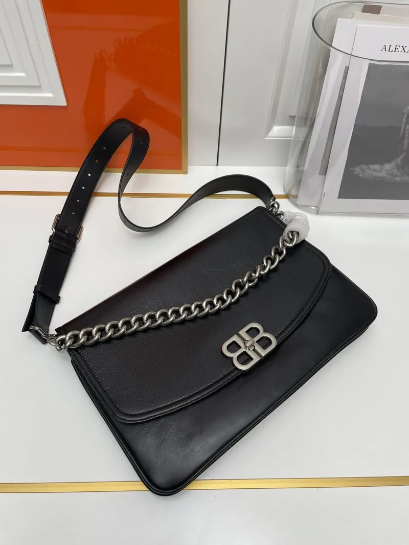 Balenciaga Black Large Satchel Bag 9015 - Image 5