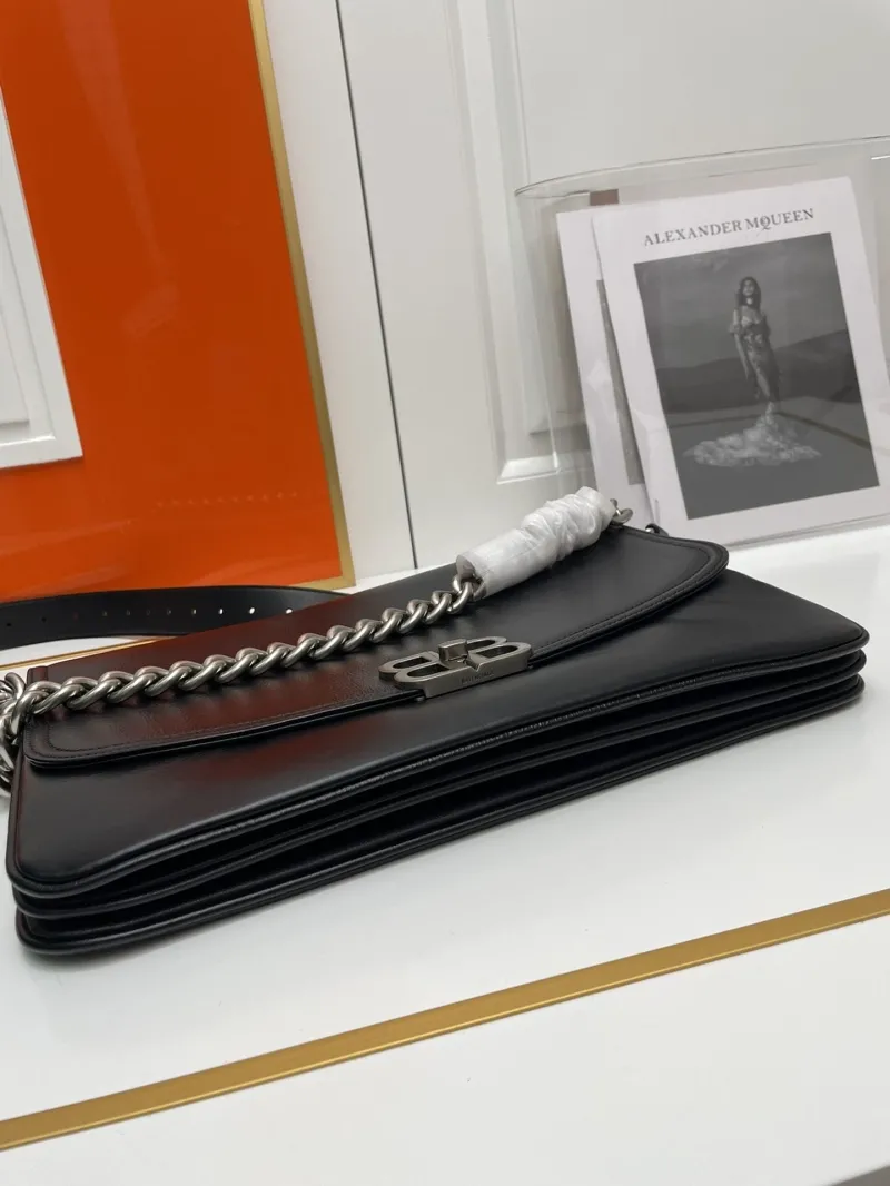 Balenciaga Black Large Satchel Bag 9015 - Image 8