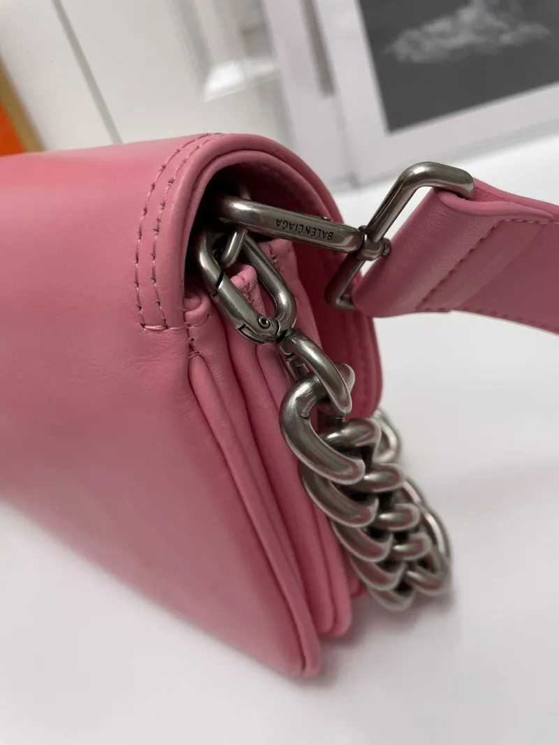 Balenciaga Pink Small Chain Satchel Bag 9015 - Image 5