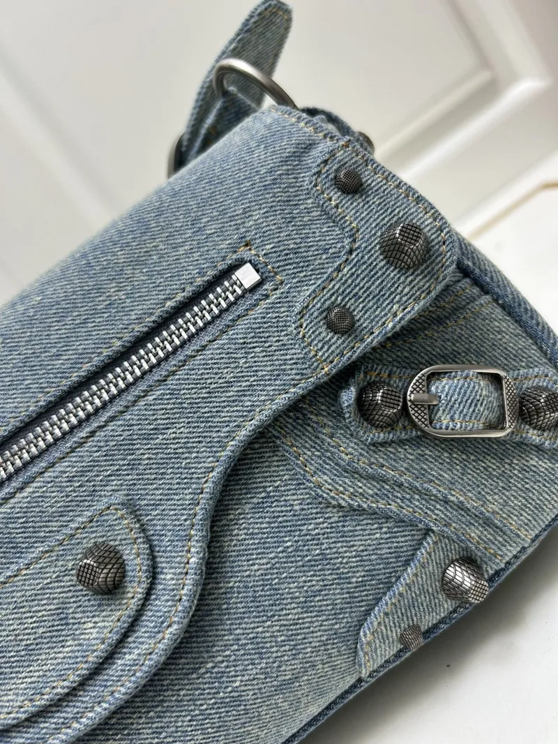 Balenciaga Denim Large Shoulder Bag 9020 - Image 5