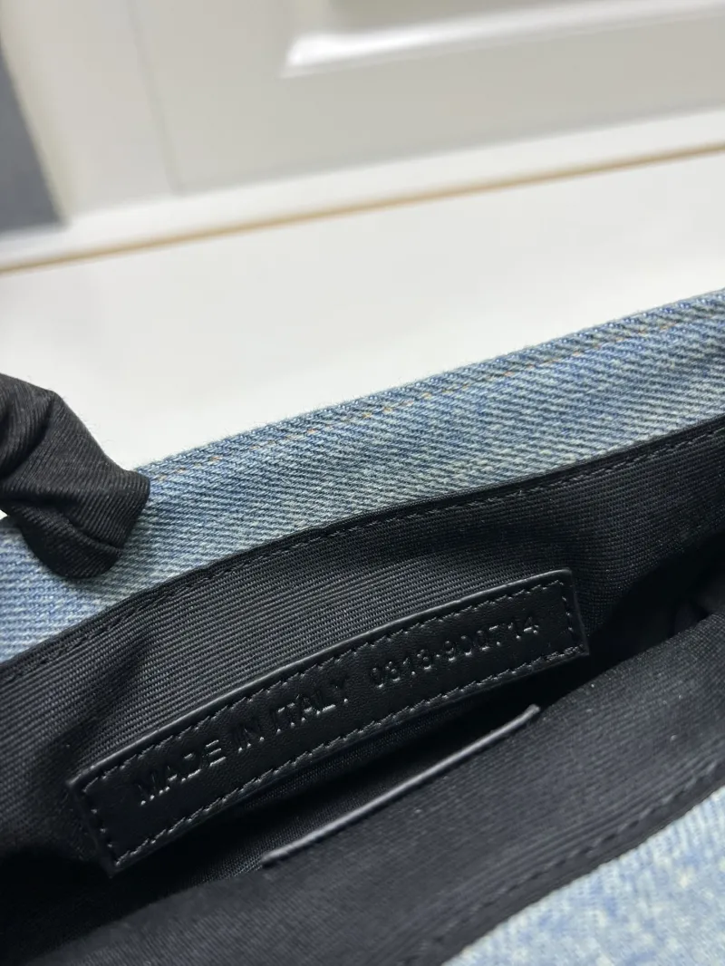 Balenciaga Small Denim Satchel Bag 9020 - Image 9