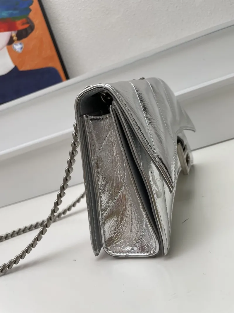 Balenciaga Silver Mini 21cm Chain Crossbody Bag 8915 - Image 6