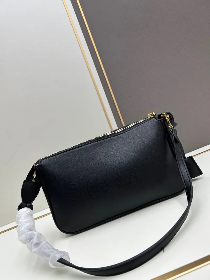 Balenciaga Black Leather Shoulder Bag 6904 - Image 3