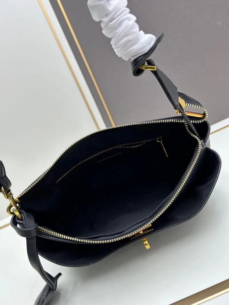 Balenciaga Black Leather Shoulder Bag 6904 - Image 7