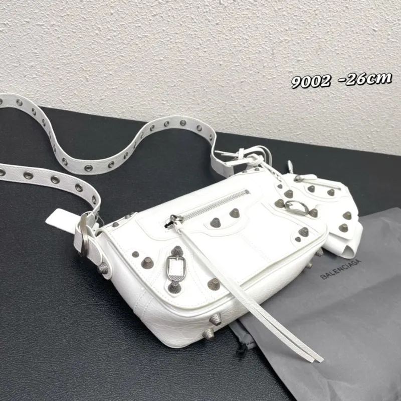 Alternative view of Balenciaga White Crossbody Bag 9002 Size 26cm