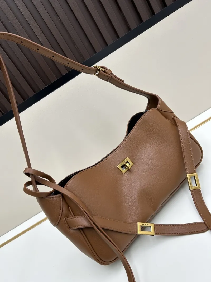 Alternative view of Balenciaga Brown Leather Satchel Bag 6075