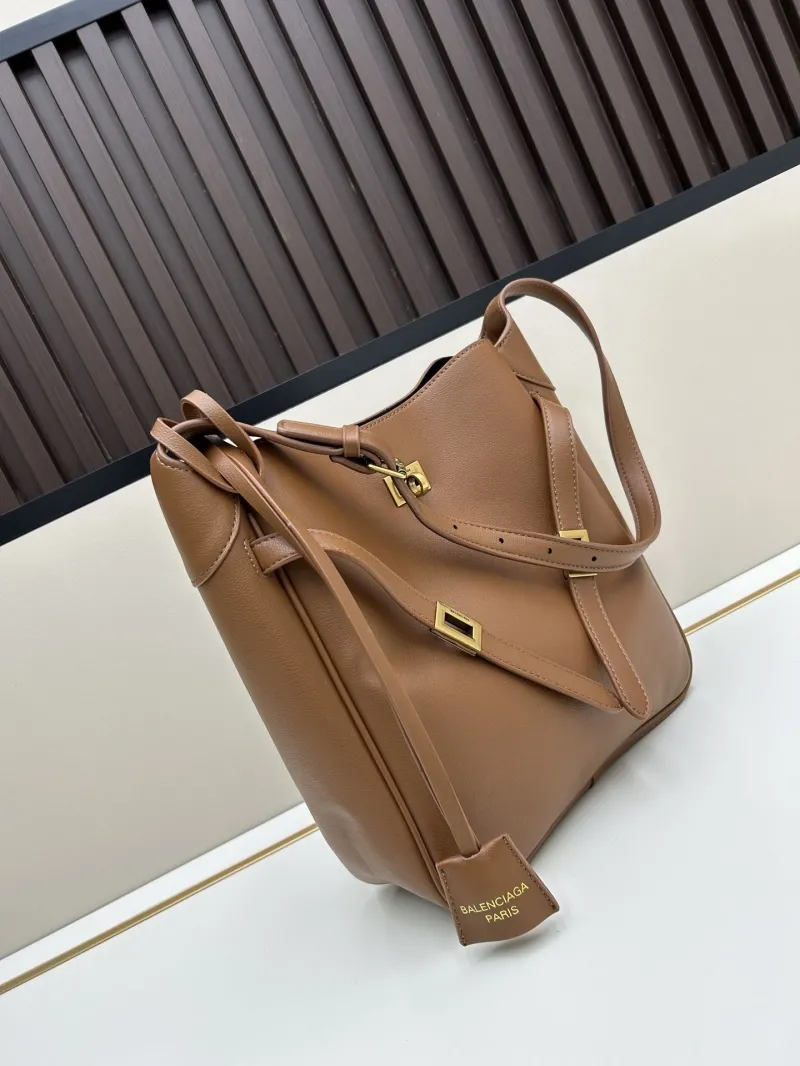 Alternative view of Balenciaga Brown Leather Shoulder Bag 6074