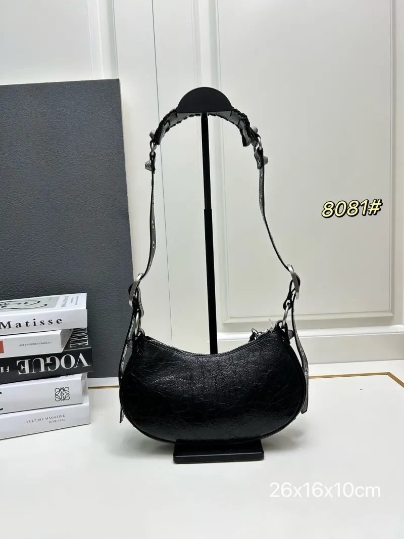 Alternative view of Balenciaga Black Leather Shoulder Bag 8081