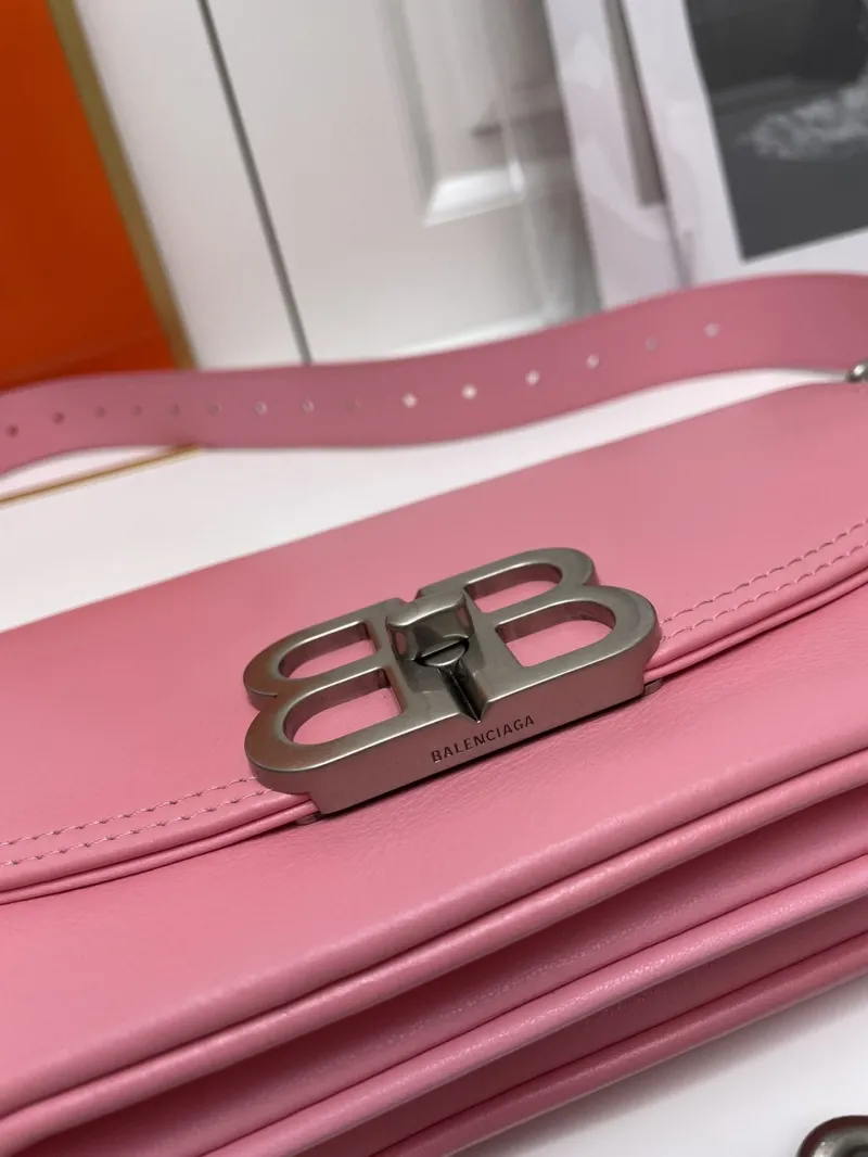 Balenciaga Pink Small Chain Satchel Bag 9015 - Image 8