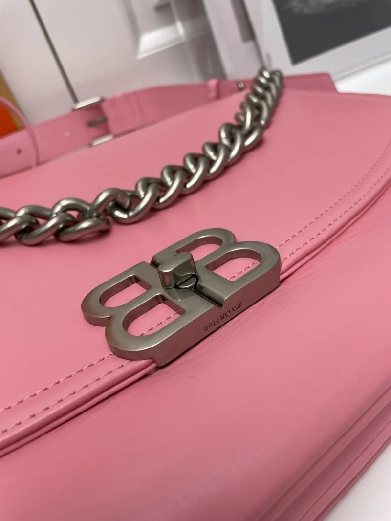 Balenciaga Pink Large Satchel Bag 9015 - Image 7