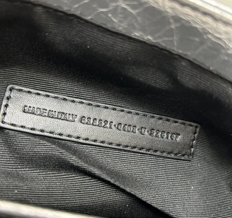 Balenciaga Silver Satchel Crossbody Bag 9020 - Image 8
