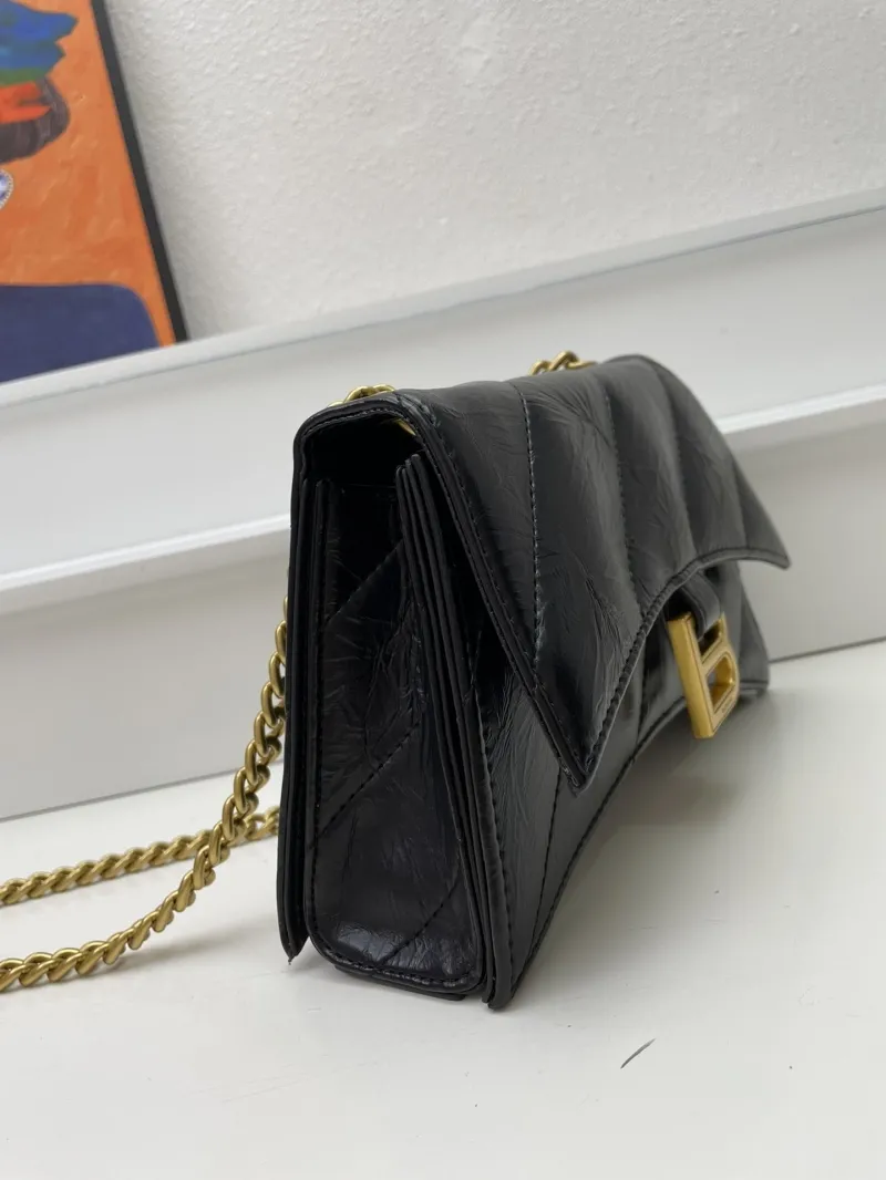 Balenciaga Mini Black Crossbody Satchel Bag 8915 21cm - Image 5